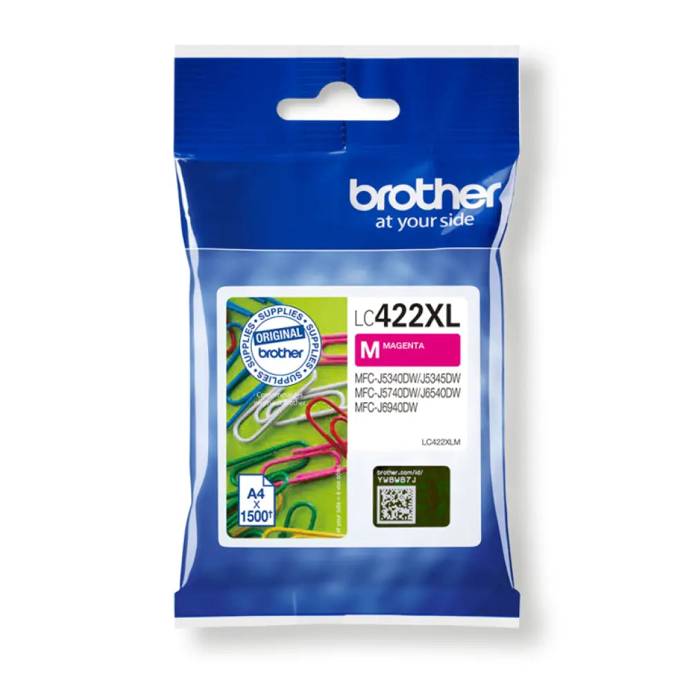 Brother LC422XLM cartucho de tinta 1 pieza(s) Original Magenta - detalle