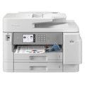 Impresora multifunción Brother MFC-J5955DW de inyección de tinta A3, pantalla, puertos USB y conexión Wi-Fi visible en la imagen.