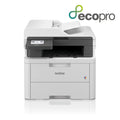 Impresora multifunción Brother MFC-L3740CDWE con pantalla y bandeja de papel, impresión LED a color A4, conexión WiFi.