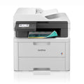 Impresora multifunción Brother MFC-L3740CDWE láser LED en color con bandeja de papel y pantalla táctil visible en la imagen.