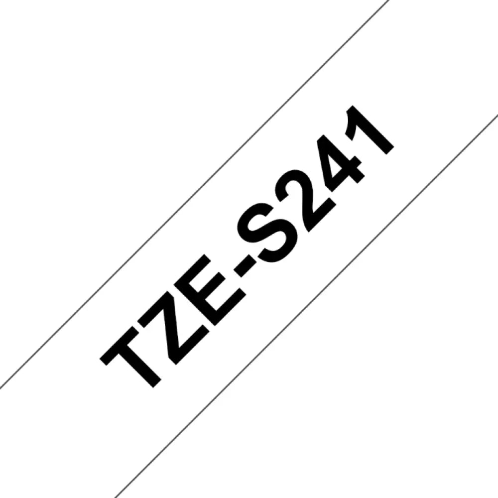 Brother TZE-S241 cinta para impresora de etiquetas Negro sobre blanco TZ - detalle