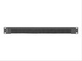 Panel de paso de cables para accesorios de rack Lanberg AK-1103-B con cepillo