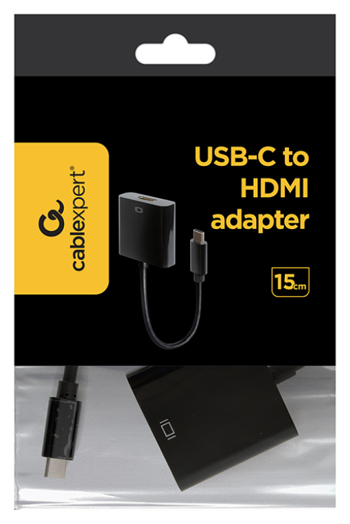 CABLE ADAPTADOR GEMBIRD TIPO C 3.1 A HDMI MACHO HEMBRA 0,15M - detalle