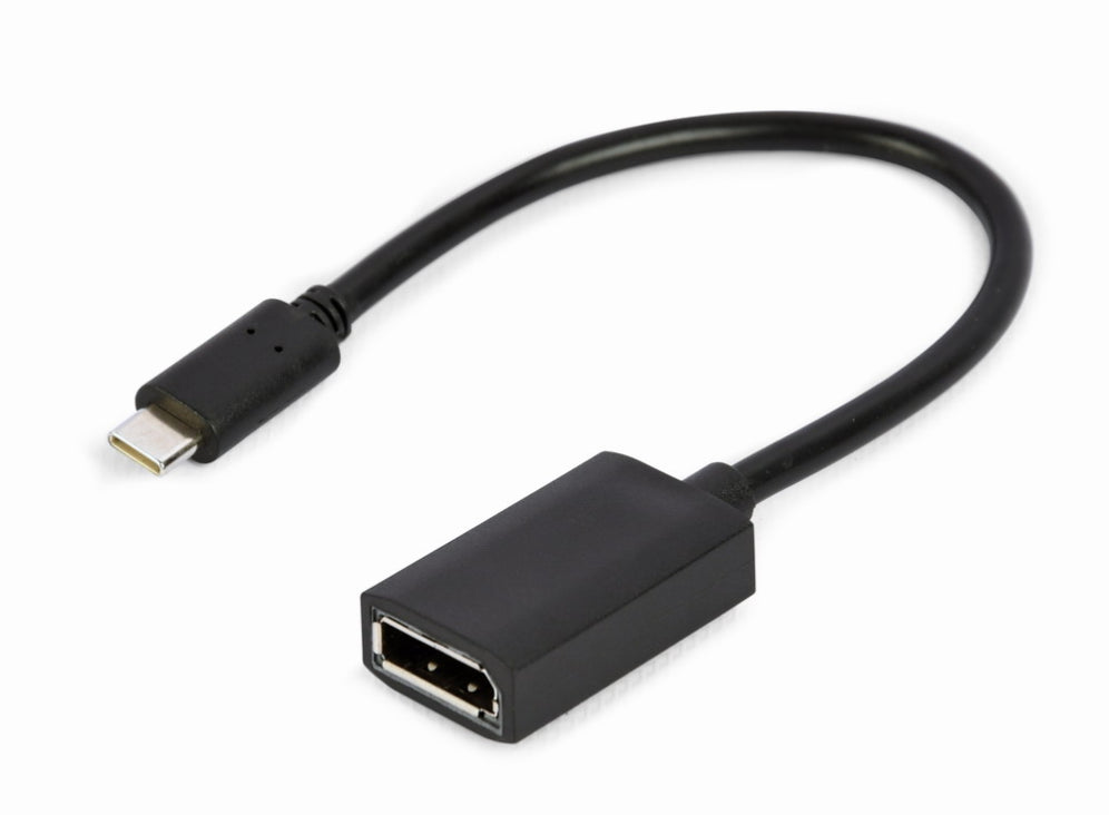 Gembird A-CM-DPF-02 adaptador de cable de vídeo 0.15 m USB Tipus C DisplayPort Negre