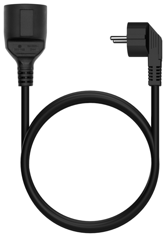 CABLE AISENS ALARGADOR ALIMENTACION SCHUKO CEE7/M-CEE7/H 10mts - detalle