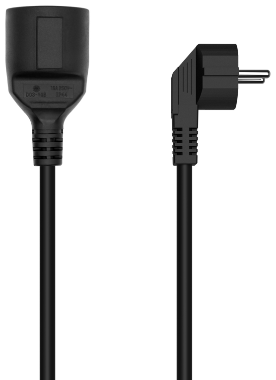 CABLE AISENS ALARGADOR ALIMENTACION SCHUKO CEE7/M-CEE7/H 3mts