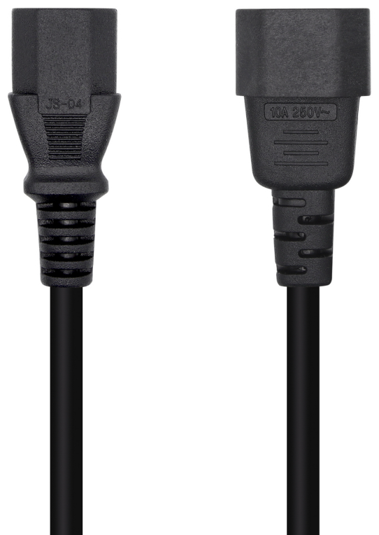 CABLE AISENS ALIMENTACION CPU C13/H-C14/M NEGRO 3mts