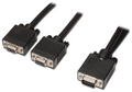 CABLE AISENS BIFURCADOR SVGA HDB15/M-2XHDB15/H NEGRO 45 CM