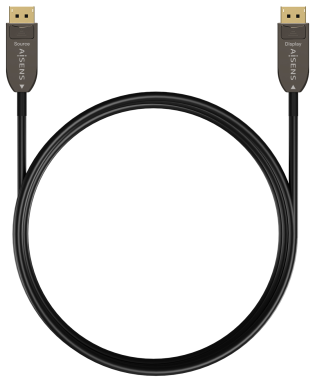 CABLE AISENS DISPLAYPORT AOC V1.4 20M 8K60HZ 4K120HZ 4:4:4 32.4GBPS - detalle