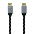 AISENS Cable Displayport V1.4 8k@60hz. DP/M-DP/M. Gris/Negro. 1.0m