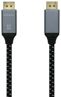 CABLE AISENS DISPLAYPORT V1.4 8K60HZ DP M-DP M GRIS NEGRO 2.0M