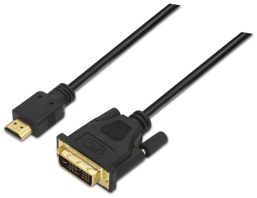 CABLE AISENS DVI A HDMI DVI18 1 M-HDMI A M NEGRO 1.8M