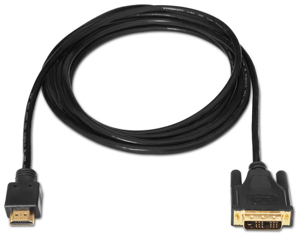 CABLE AISENS DVI A HDMI DVI18 1 M-HDMI A M NEGRO 1.8M - detalle