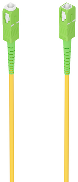 AISENS Cable Fibra Óptica Latiguillo G657A2 3.0 9/125 SMF Simplex CPR DCA LSZH. SC/APC-SC/APC. Amarillo. 1.0m