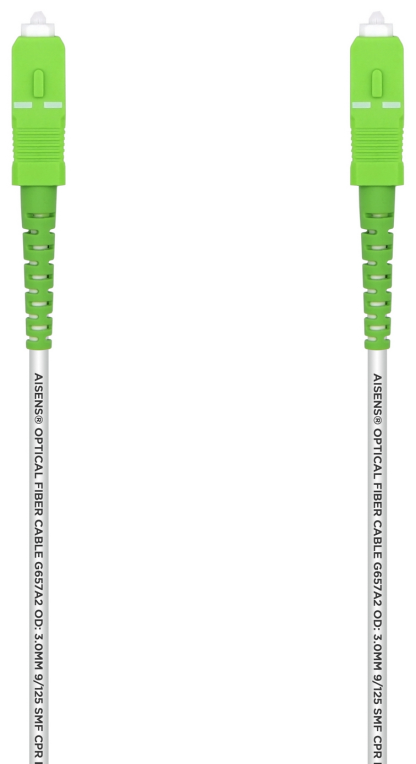 CABLE AISENS FIBRA G657A2 3.0 9 125 SMF SIMPLEX LSZH SC APC 15M