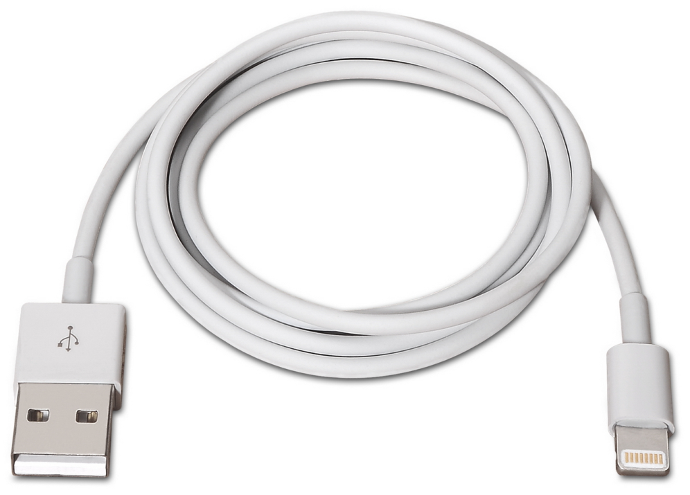 CABLE AISENS LIGHTNING A USB 2.0 LIGHTNING M-USB A M BLANCO 1.0M - detalle