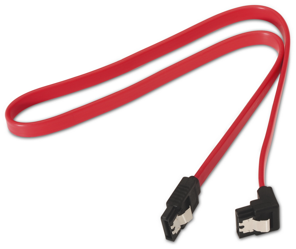 CABLE AISENS SATA III DATOS 6G DATOS ACODADO ANCLAJES ROJO 0.5M - detalle