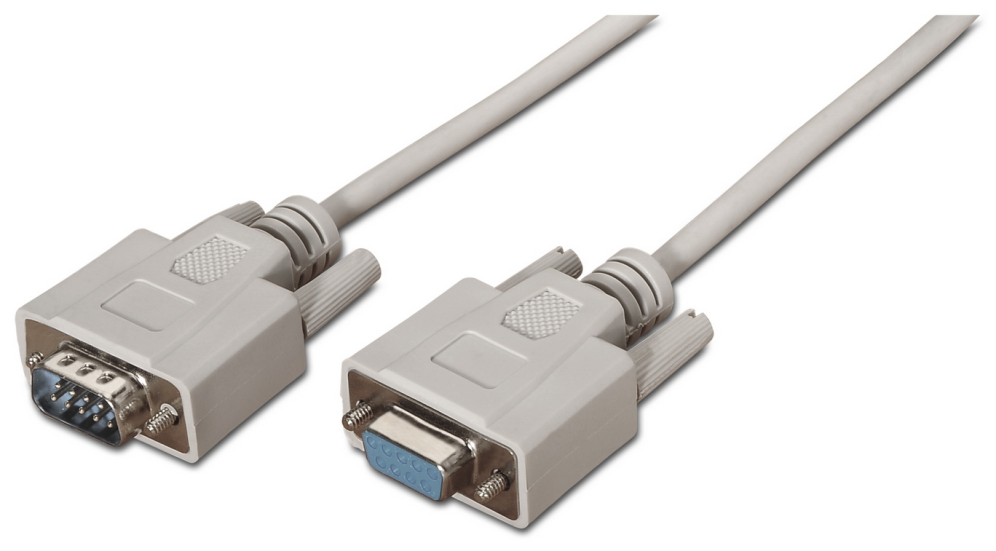 CABLE AISENS SERIE RS232 DB9/M-DB9/H BEIGE 1.8M