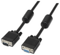 CABLE AISENS SVGA CON FERRITA HDB15/M-HDB15/H NEGRO 1.8M