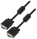 CABLE AISENS SVGA CON FERRITA HDB15/M-HDB15/M NEGRO 25M