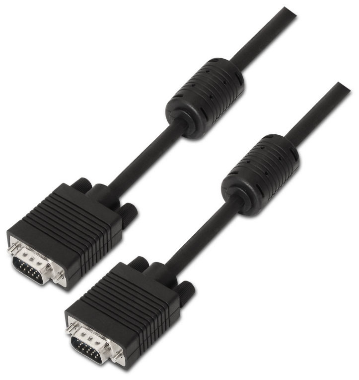CABLE AISENS SVGA CON FERRITA HDB15/M-HDB15/M NEGRO 3.0M