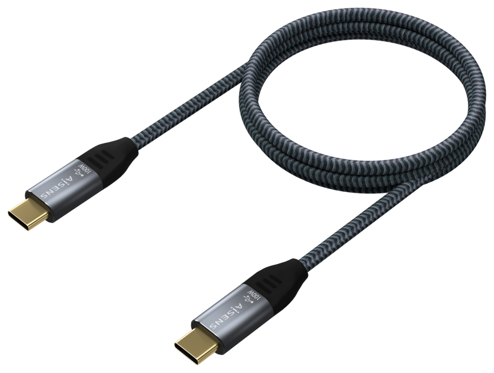 CABLE AISENS USB 2.0 ALUMINIO 5A 100W E-MARK USB-C 1.0M - detalle