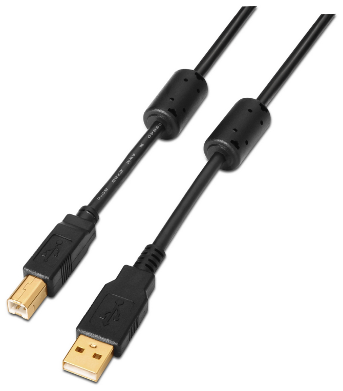 CABLE AISENS USB 2.0 IMPRESORA ALTA CALIDAD FERRITA A/M-B/M 2.0M