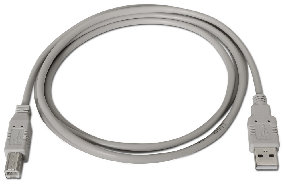 CABLE AISENS USB 2.0 IMPRESORA TIPO A M-B M BEIGE 1.0M - detalle