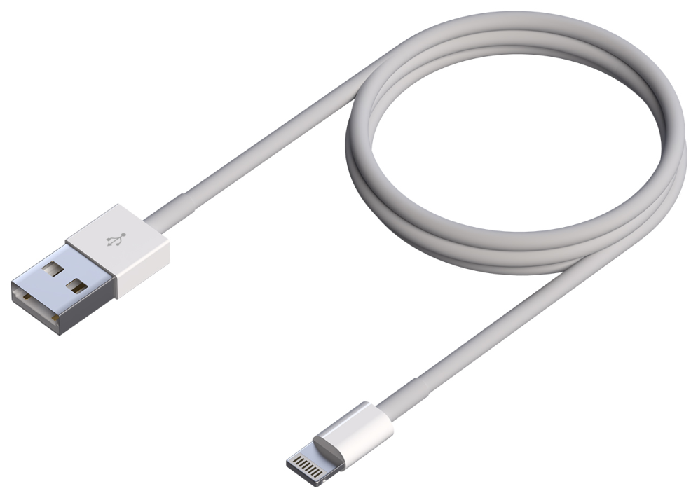 CABLE AISENS USB 2.0 LIGHTNING M-USB-A/M BLANCO 0.5M - detalle
