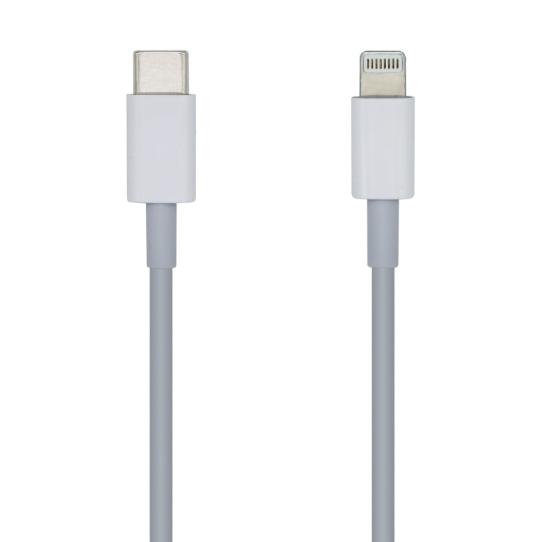 AISENS Cable USB 2.0 USB-? A Lightning PD 2A. Lightning/M-USB-?/M. Blanco. 1.0m