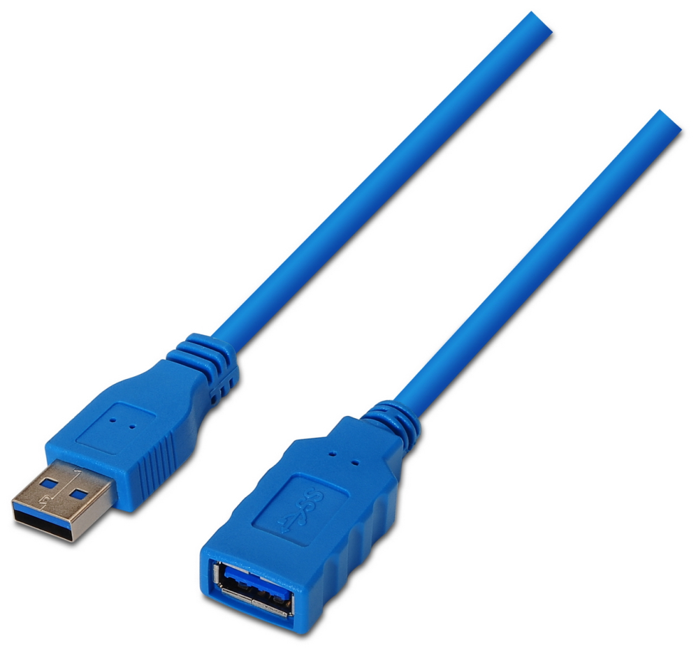 CABLE AISENS USB 3.0 TIPO A/M-A/H AZUL 2.0M