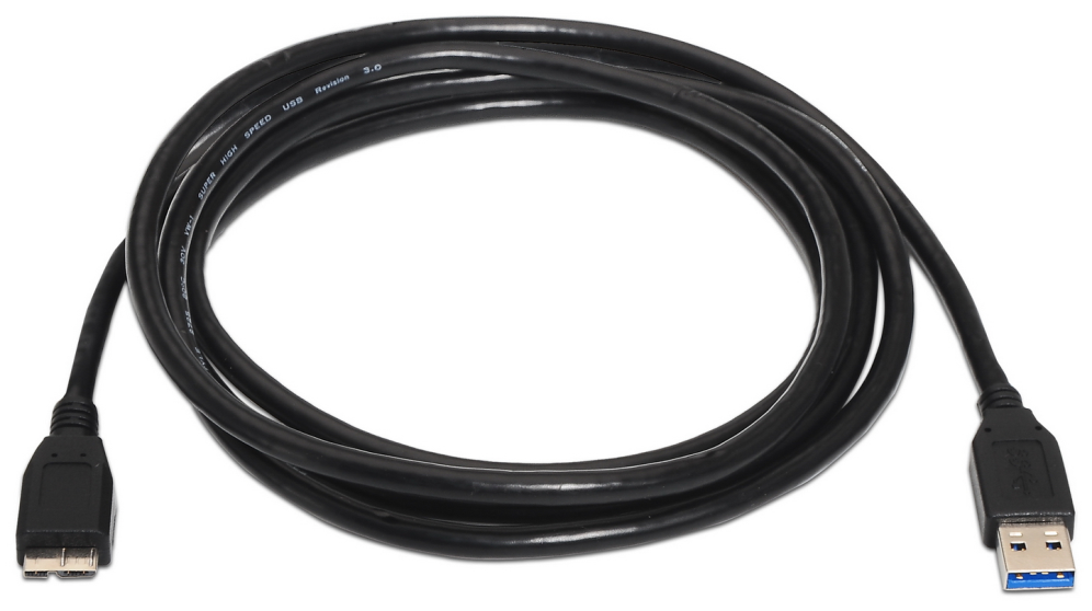 CABLE AISENS USB 3.0 TIPO A/M-MICRO B/M NEGRO 1.0M - detalle