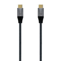 AISENS - USB 3.2 Gen2x2 Aluminum Cable 20Gbps 8K@30Hz 5A 100W E-Mark. Type USB-C/M-USB-C/M. Grey. 1.5 m