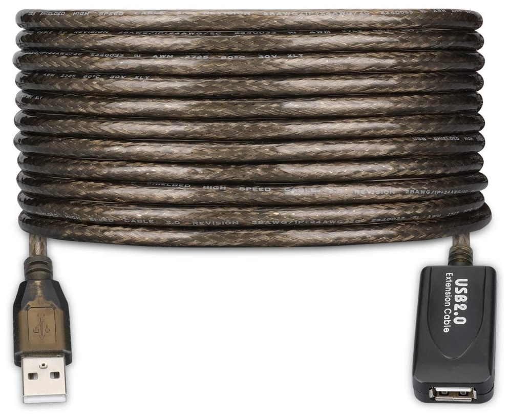 CABLE ALARGADOR EWENT USB 2.0 USB-A AMPLIFICACION SEÑAL 5m NEGRO