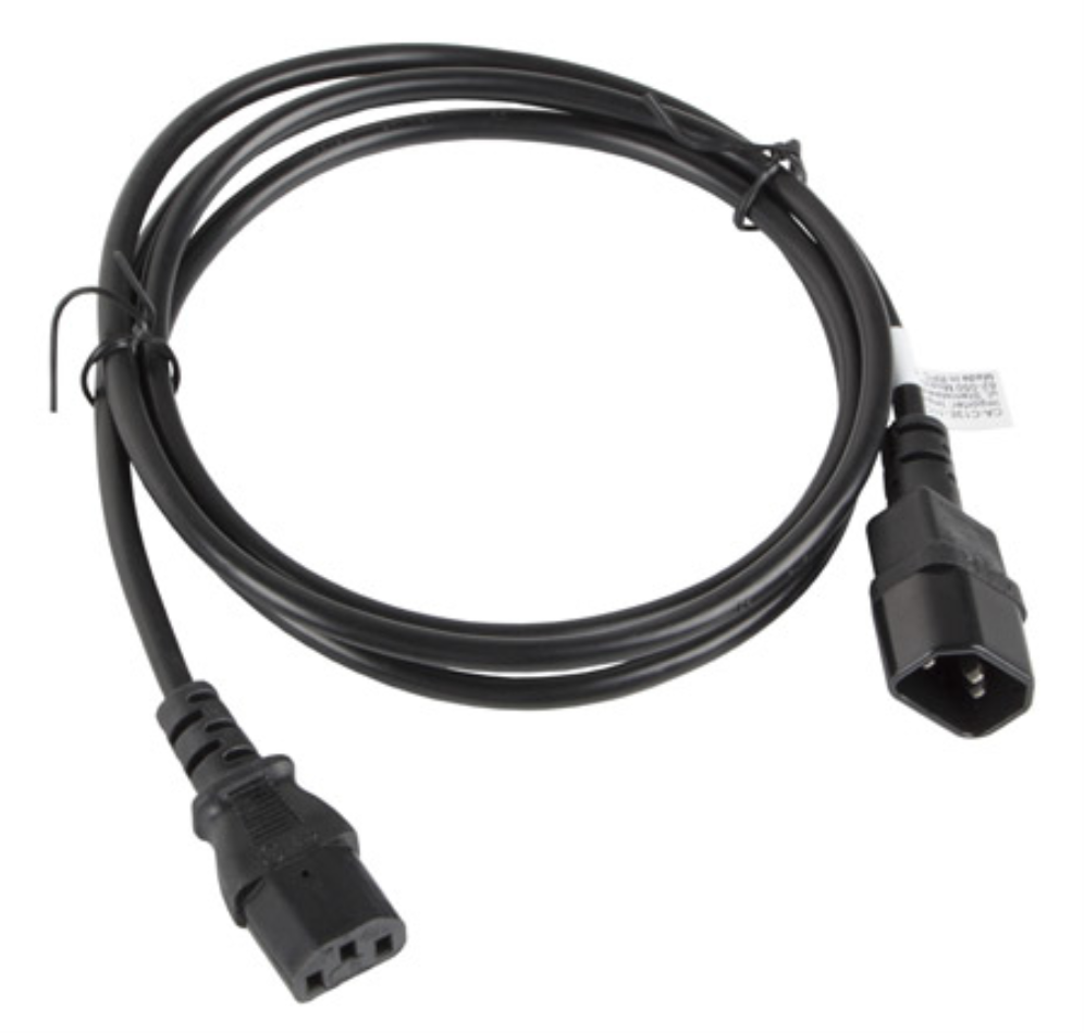 CABLE ALARGADOR LANBERG ALIMENTACION CPU IEC320 C13 H/IEC320 C14 M VDE 1.8M - detalle
