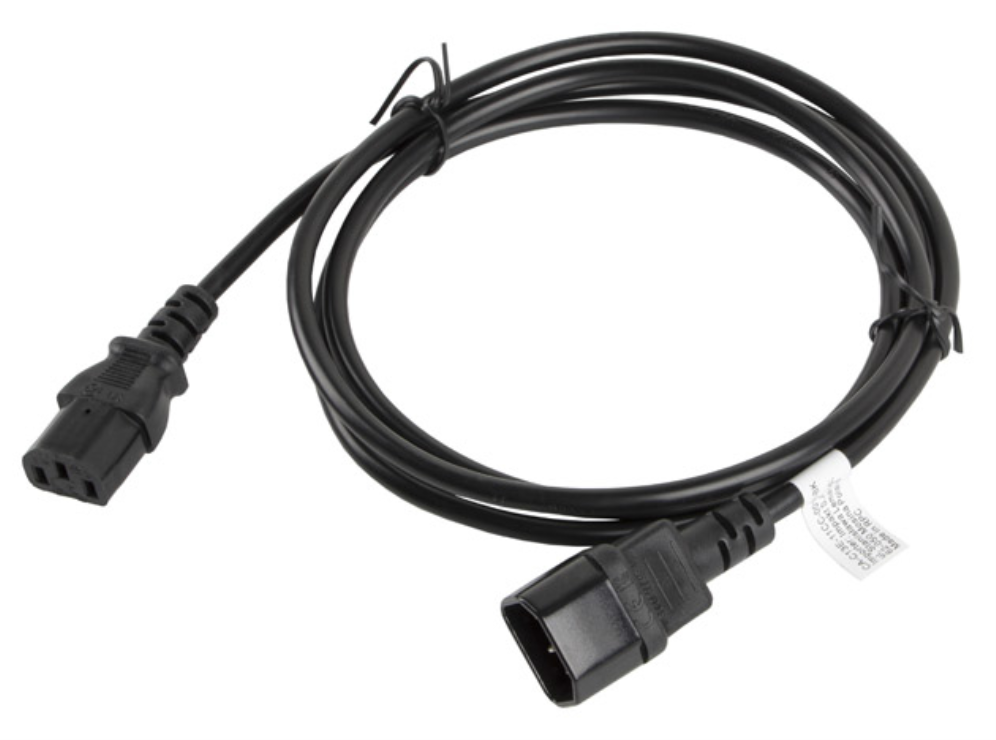 CABLE ALARGADOR LANBERG ALIMENTACION CPU IEC320 C13 H/IEC320 C14 M VDE 1.8M - detalle