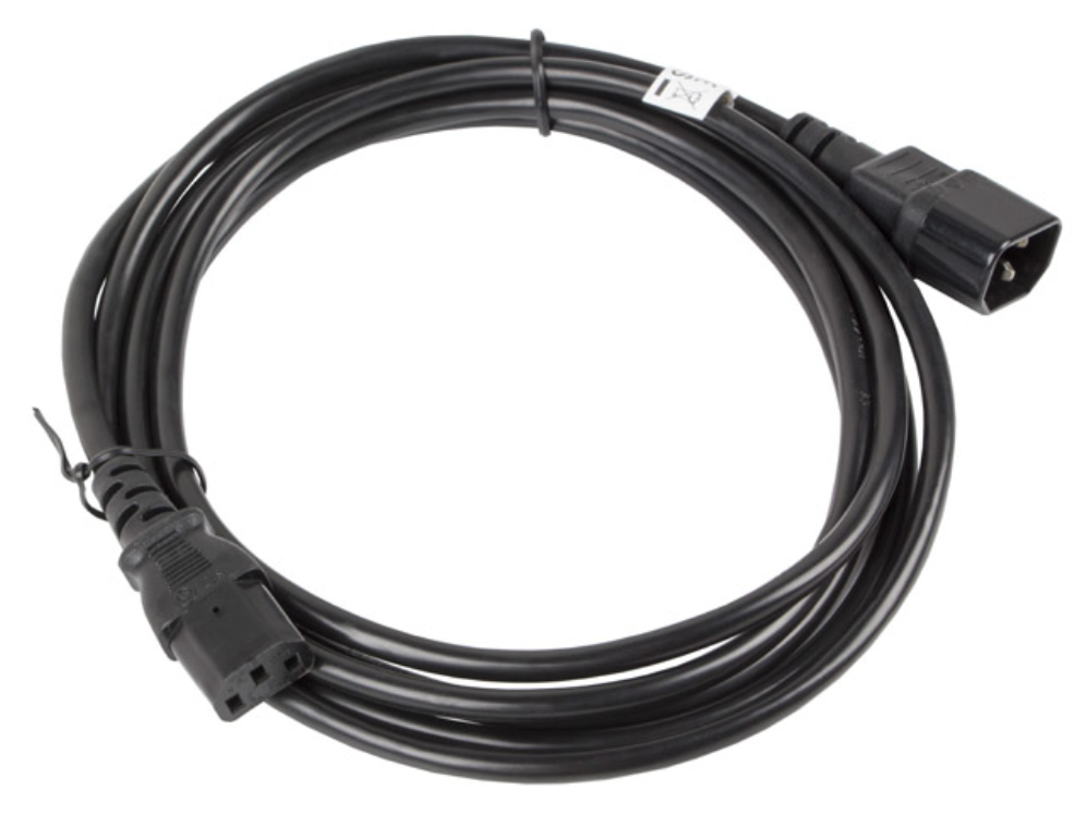 CABLE ALARGADOR LANBERG ALIMENTACION CPU IEC320 C13 H/IEC320 C14 M VDE 3M - detalle