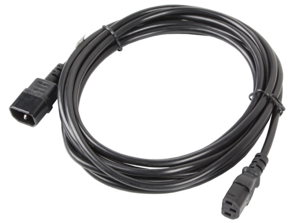 CABLE ALARGADOR LANBERG ALIMENTACION CPU IEC320 C13 H/IEC320 C14 M VDE 5M - detalle