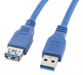 CABLE ALARGADOR LANBERG USB 3.0 MACHO/HEMBRA 3M AZUL