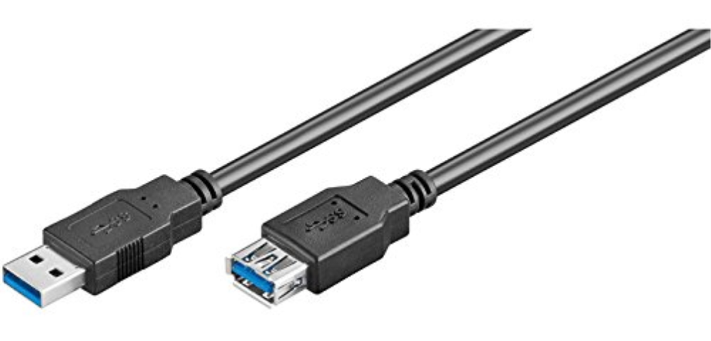 CABLE ALARGADOR USB 3.2 EWENT USB-A MACHO USB-A HEMBRA 1M NEGRO