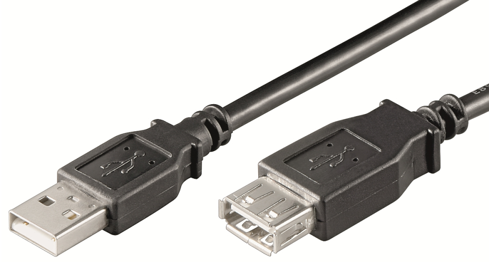 CABLE ALARGADOR USB EWENT USB-A MACHO USB-A HEMBRA 1M