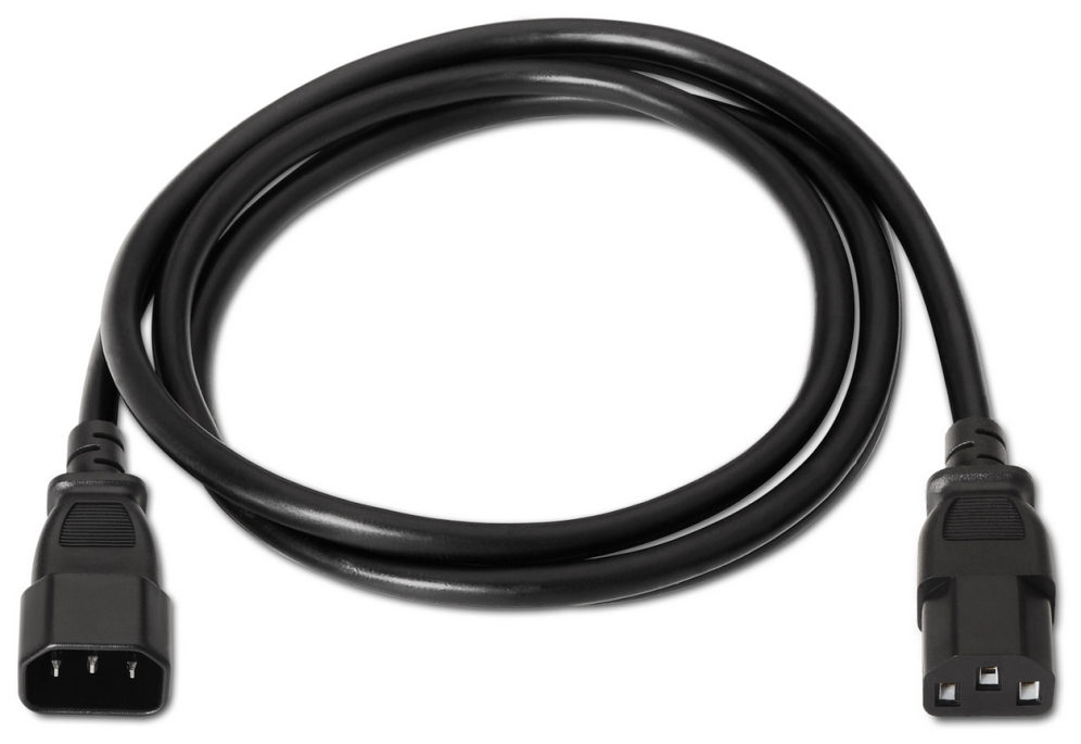 CABLE ALIMENTACION AISENS CPU C13/H-C14/M NEGRO 1,5mts - detalle