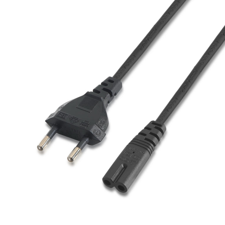 AISENS A132-0173 cable de transmisión Negro 1.5 m CEE7/7 C7 acoplador