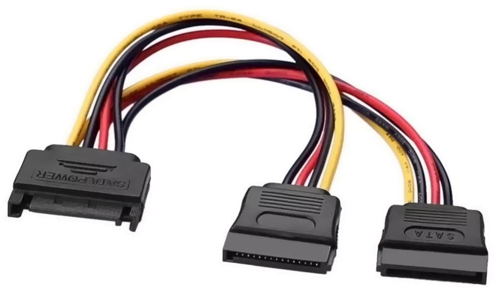 CABLE ALIMENTACION AISENS SATA M-2XSATA/H 20CM