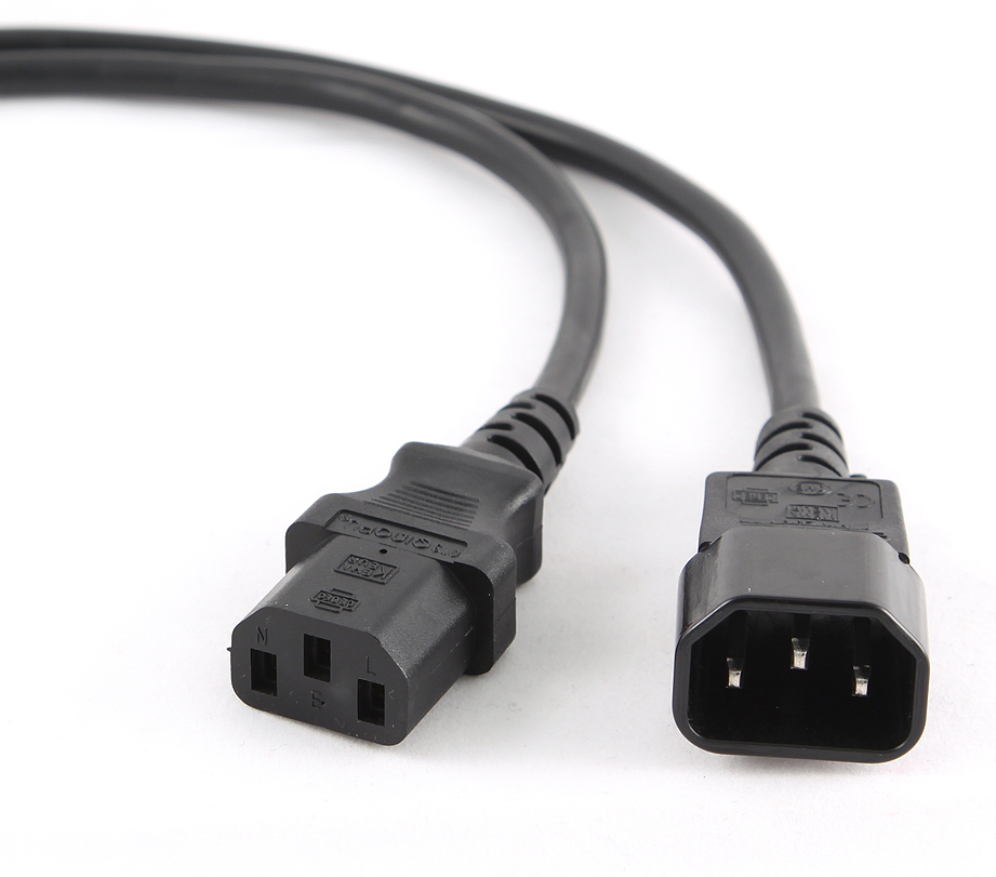 CABLE ALIMENTACION GEMBIRD C13 A C14 1,8M