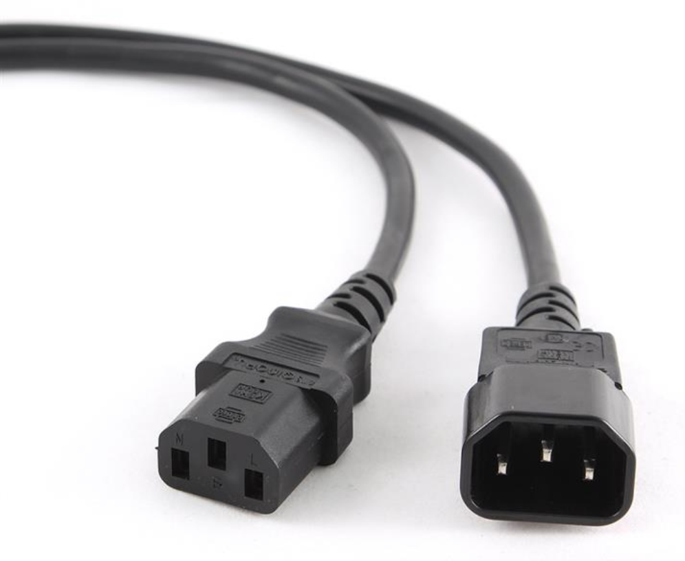 CABLE ALIMENTACION GEMBIRD EXTENSION C13 MACHO A C14 HEMBRA 1,8M - detalle