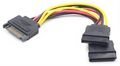 CABLE ALIMENTACION GEMBIRD SATA PLANO 0,15M