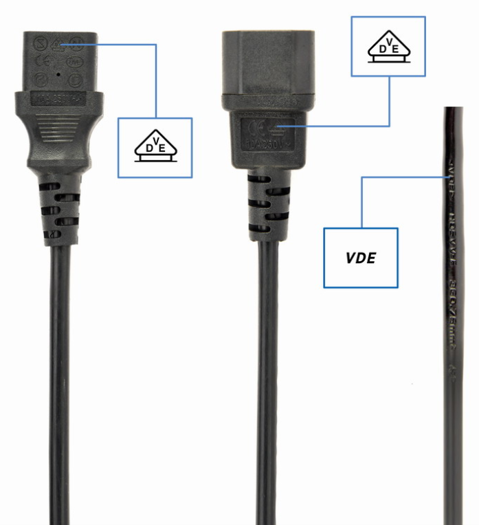 CABLE ALIMENTACION GEMBIRD SCHUKO A C13 1,8M - detalle