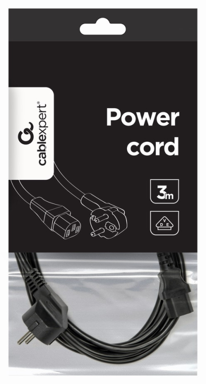 CABLE ALIMENTACION GEMBIRD SCHUKO A C13 3M - detalle