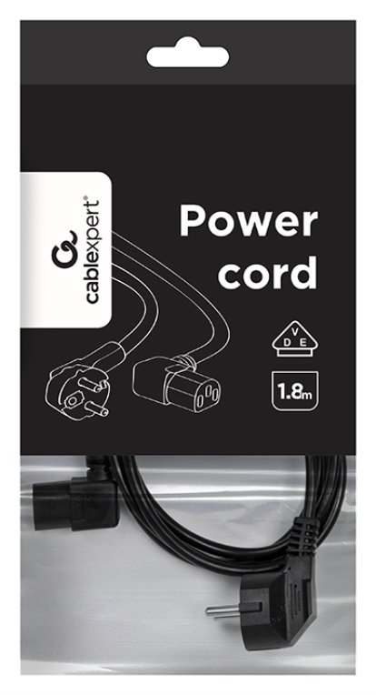 CABLE ALIMENTACION GEMBIRD SCHUKO A C13 90 GRADOS 1,8M - detalle